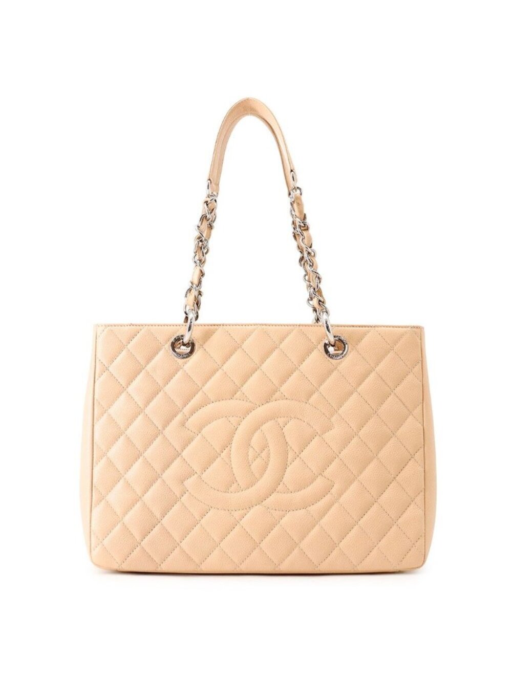 Chanel Chain Tote CC Logo Reissue Quilted Caviar Leather Shoulder Bag